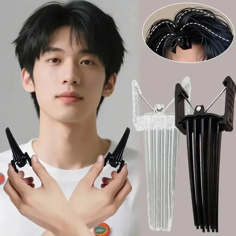 Upgrad Fluffy Hairpin Curling Roots Volume Fixed Shape Clips Girl Man Volumizing Hair Clip Bangs Volume Tongs High Cranial Vault